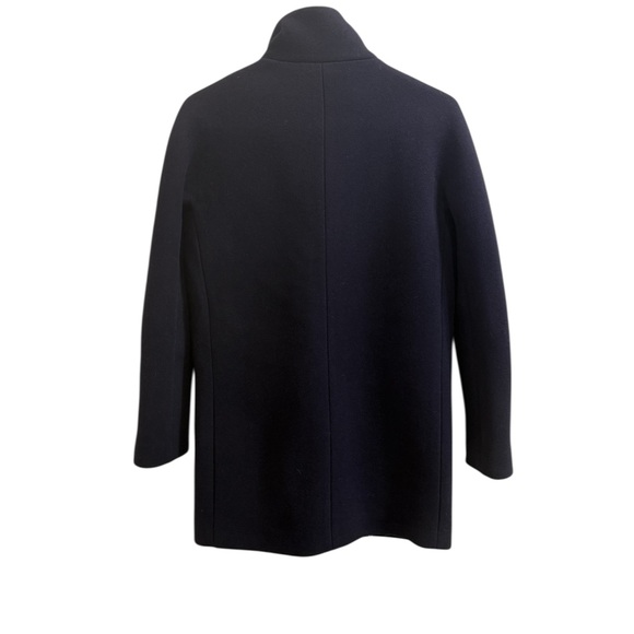 J. Crew Navy Stadium Cloth Cocoon Coat Italian Wool Nello Gori. Size 00 - Picture 7 of 10